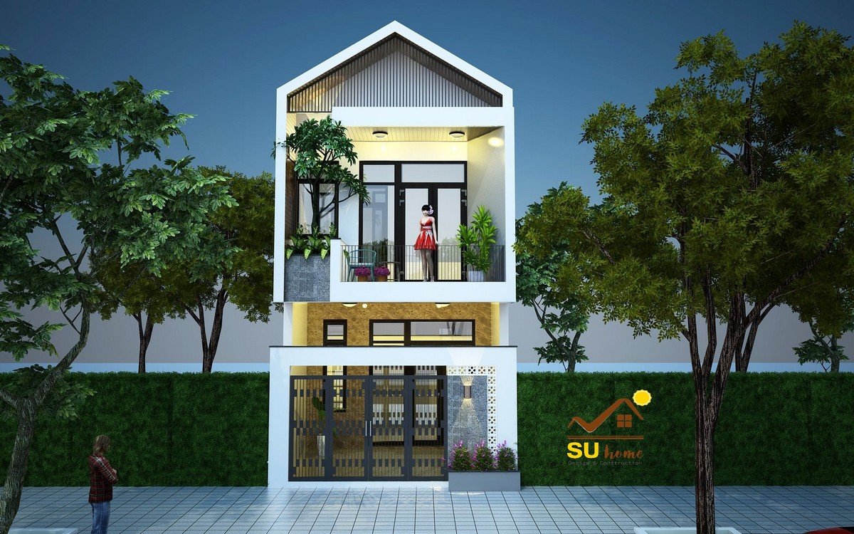 Nhà phố chị Hoa - 02 tầng